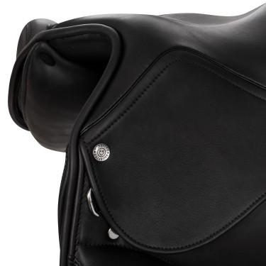 Selle de dressage en cuir doublé Equestro Selle de dressage en cuir doublé Equestro