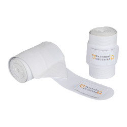 Bandages élastiques avec fermeture velcro Equestro Blanc Bandages élastiques avec fermeture velcro Equestro Blanc
