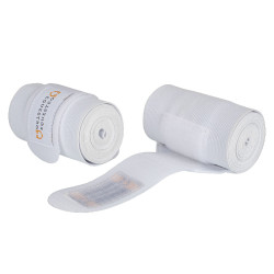 Bandages élastiques avec fermeture velcro Equestro Blanc Bandages élastiques avec fermeture velcro Equestro Blanc