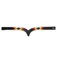 Frontal en cuir avec décoration navajo Equestro Noir