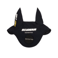Orenbeschermers Scuderia Equestro van technische stof met klittenbandsluiting Zwart Orenbeschermers Scuderia Equestro van technische stof met klittenbandsluiting Zwart