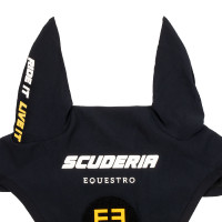 Couvre-oreilles Scuderia Equestro en tissu technique attache Velcro Noir Couvre-oreilles Scuderia Equestro en tissu technique attache Velcro Noir