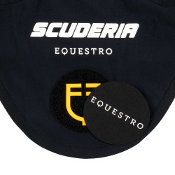 Couvre-oreilles Scuderia Equestro en tissu technique attache Velcro Noir