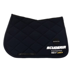 Tapis de selle de saut Scuderia Equestro en tissu technique Equestro Noir Tapis de selle de saut Scuderia Equestro en tissu technique Equestro Noir