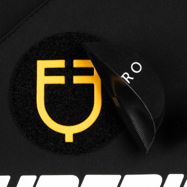 Springzadeldoek Scuderia Equestro van technisch Equestro-stof Zwart