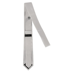 Cravate de compétition avec logo brodé Equestro Blanc Cravate de compétition avec logo brodé Equestro Blanc