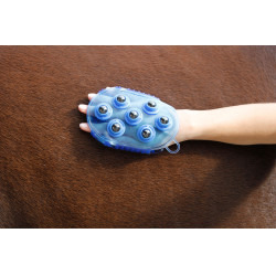 Etrille de massage magnétique Bleu royal Etrille de massage magnétique Bleu royal