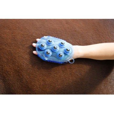 Etrille de massage magnétique Bleu royal Etrille de massage magnétique Bleu royal