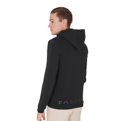 Sweat à capuche pour homme avec intérieur en polaire Equestro Noir