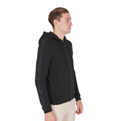 Sweat à capuche pour homme avec intérieur en polaire Equestro Noir