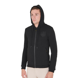 Sweat à capuche pour homme avec intérieur en polaire Equestro Noir