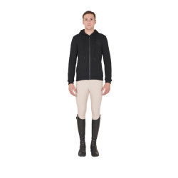 Herenhoodie met fleecevoering Equestro Zwart