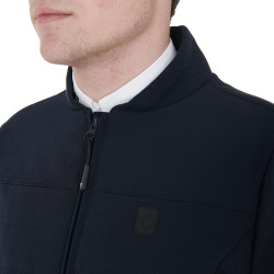 Veste pour homme en tissu technique perforé Equestro Marine Bleu marine Veste pour homme en tissu technique perforé Equestro Marine Bleu marine
