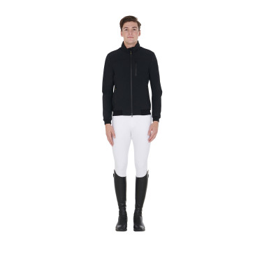 Herenjas van technische stof met afneembare capuchon Equestro Herenjas van technische stof met afneembare capuchon Equestro