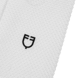 Cravate pour homme avec logo Equestro Blanc