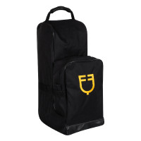 Sac pour bottes et casque logo brodé Equestro Noir Sac pour bottes et casque logo brodé Equestro Noir