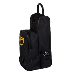 Sac pour bottes et casque deux fermetures éclair Equestro Noir