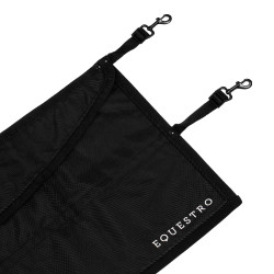 Porte de box avec logo brodé Equestro Noir Porte de box avec logo brodé Equestro Noir