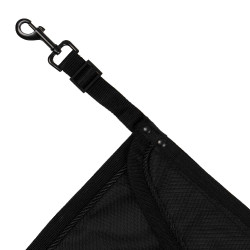 Porte de box avec logo brodé Equestro Noir Porte de box avec logo brodé Equestro Noir