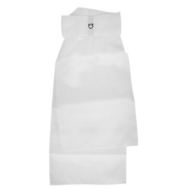 Wedstrijdplastron met geborduurd Equestro-logo Wit