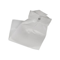 Wedstrijdplastron met geborduurd Equestro-logo Wit Wedstrijdplastron met geborduurd Equestro-logo Wit