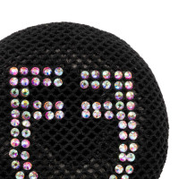 Haarnet met strass Equestro Zwart Haarnet met strass Equestro Zwart