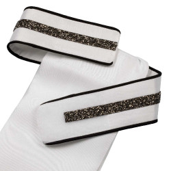 Plastron de dressage Impero Equestro Blanc / noir