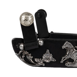 Éperons Metalab pour reining avec motifs de fleurs Pool's Éperons Metalab pour reining avec motifs de fleurs Pool's