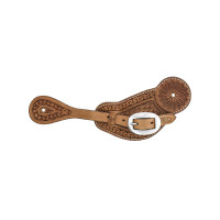 Lanières d'éperons Pool's modèle serpent Naturel Marron Lanières d'éperons Pool's modèle serpent Naturel Marron