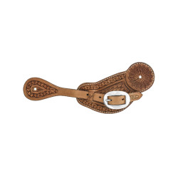 Lanières d'éperons Pool's modèle serpent Naturel Marron Lanières d'éperons Pool's modèle serpent Naturel Marron
