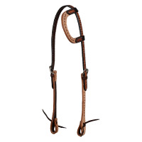 Bridon western une oreille bicolore Pool's Noisette Marron Bridon western une oreille bicolore Pool's Noisette Marron