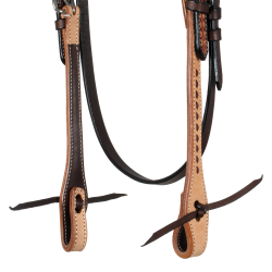 Bridon western bicolore Pool's Noisette / naturel Marron Bridon western bicolore Pool's Noisette / naturel Marron