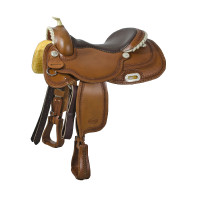 Selle western Pool's Classic Reiner en rawhide Cognac Marron Selle western Pool's Classic Reiner en rawhide Cognac Marron