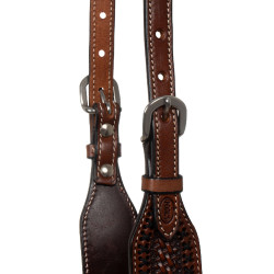 Bride western avec une oreille Pool's Noisette Marron