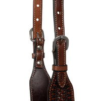 Western hoofdstel met een Pool's oor Hazelnoot Bruin Western hoofdstel met een Pool's oor Hazelnoot Bruin