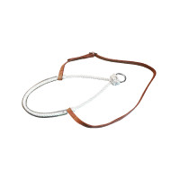 Pool's neusriem met ring Bruin