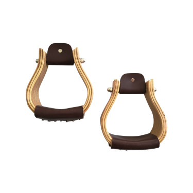 Étrier western en bois Pool's 3" Étrier western en bois Pool's 3"