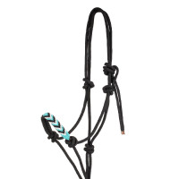 Touwhalster met versieringen en leadrope Pool's Zwart