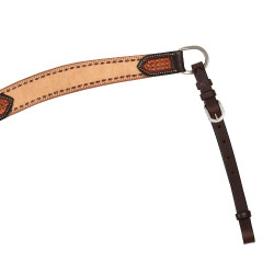 Collier de chasse western bicolore Pool's Noisette / naturel Marron Collier de chasse western bicolore Pool's Noisette / naturel Marron