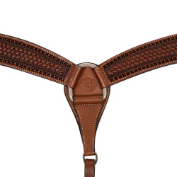 Collier de chasse western avec décorations Pool's Noisette Marron Collier de chasse western avec décorations Pool's Noisette Marron