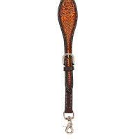 Collier de chasse western avec décoration florale Pool's Marron foncé Collier de chasse western avec décoration florale Pool's Marron foncé
