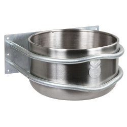Mangeoire inox ronde 18l droite Mangeoire inox ronde 18l droite