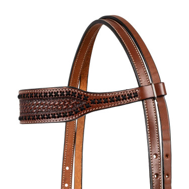 Westernhoofdstel met breed frontriem Pool's Westernhoofdstel met breed frontriem Pool's