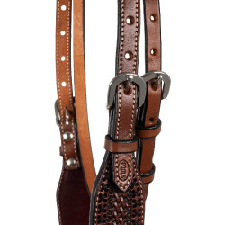 Westernhoofdstel met breed frontriem Pool's Westernhoofdstel met breed frontriem Pool's