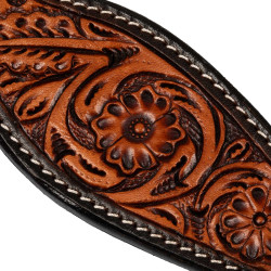 Rênes western avec décoration florale Pool's Marron foncé Rênes western avec décoration florale Pool's Marron foncé