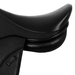 Selle de saut en cuir Chicago avec arcade interchangeable inclut 4 arçons Supreme Noir Selle de saut en cuir Chicago avec arcade interchangeable inclut 4 arçons Supreme Noir