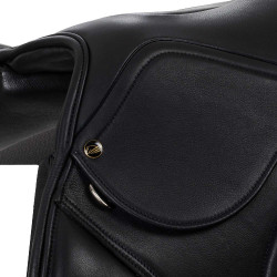 Selle de saut en cuir double modèle Las Vegas Supreme Noir Selle de saut en cuir double modèle Las Vegas Supreme Noir