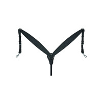 Trekborsttuig met geprofileerd ontwerp van geolied Supreme-leer Zwart