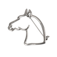 Kraagspelden Master2 model paardenhoofd Umbria Equitazione Zilver Kraagspelden Master2 model paardenhoofd Umbria Equitazione Zilver