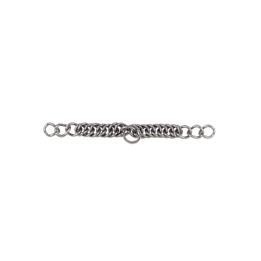 Dubbele kinriemketting van roestvrij staal Umbria Equitazione